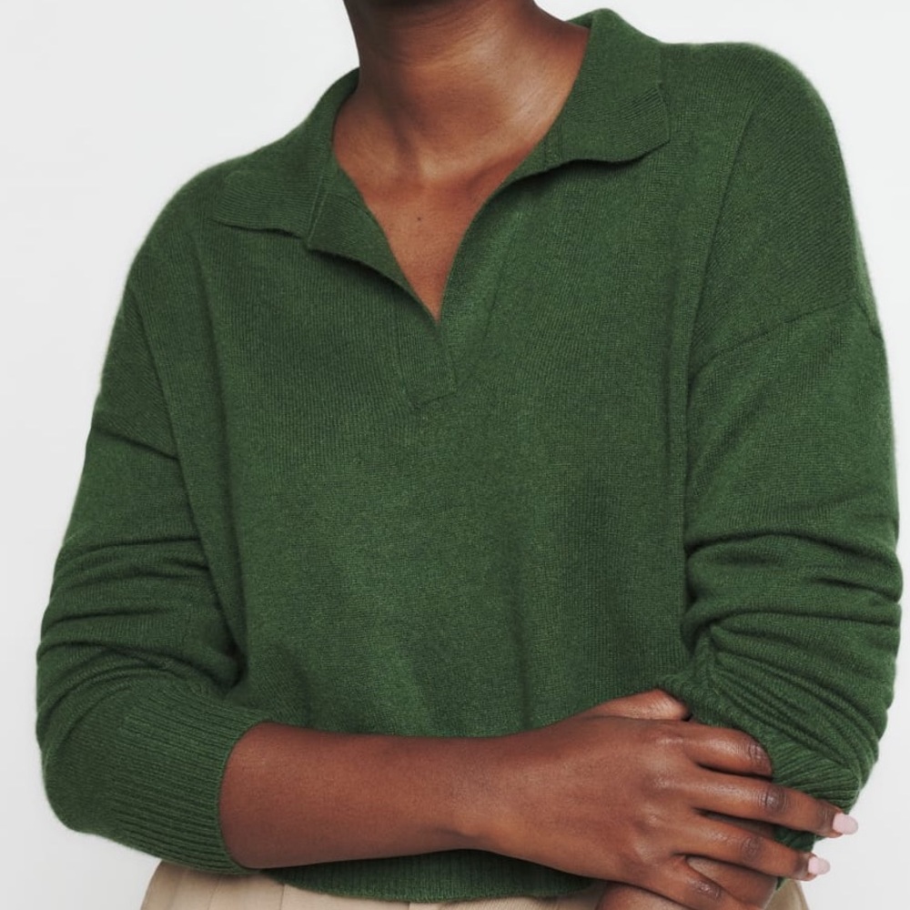 REFORMATION - Cashmere Polo Sweater